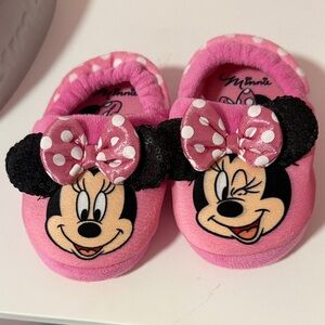 Disney Minnie Mouse Pink Kids Slippers
